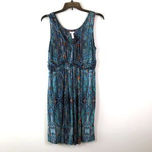 Soma Womens Twist Front Sleeveless Pocket Dress XL